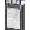 Adiroffice Cubicle Wall Rack for Blueprints, Gray, PK2 ADI618-GRY-2pk